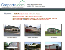 Tablet Screenshot of carportgallery.com